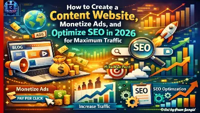How to Create a Content Website, Monetize Ads, and Optimize SEO in 2026 for Maximum Traffic